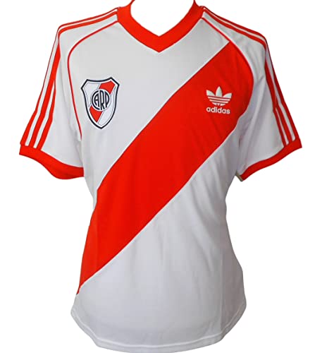 CA River Plate Adidas Originals 1985 - Camiseta para hombre, blanco, XL