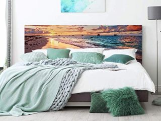 Cabecero Cama Cartón Ecólogico Nido de Abeja Playa 135x60cm | Disponible en Varias Medidas | Cabecero Ligero, Elegante, Resistente y Económico