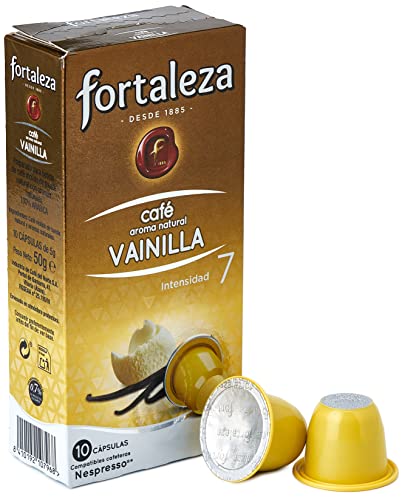 Café FORTALEZA - Cápsulas de café con Aroma Vainilla Compatibles con Nespresso