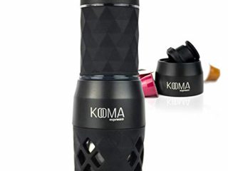 Cafetera portátil espresso, para capsulas compatibles NS y café molido, máquina de café capsulas y café molido, 19 bares de presión manual, ideal para salidas al aire libre, camping o trabajo