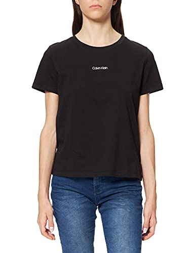 Calvin Klein Mini Calvin Klein T-Shirt, Camiseta para Mujer, Negro (Ck Black), M