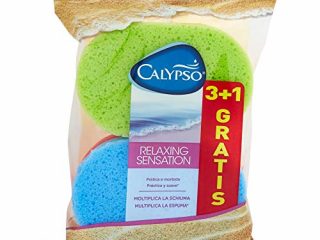 Calypso Relaxing sensation - Esponja suave que multiplica la espuma, 4 esponjas