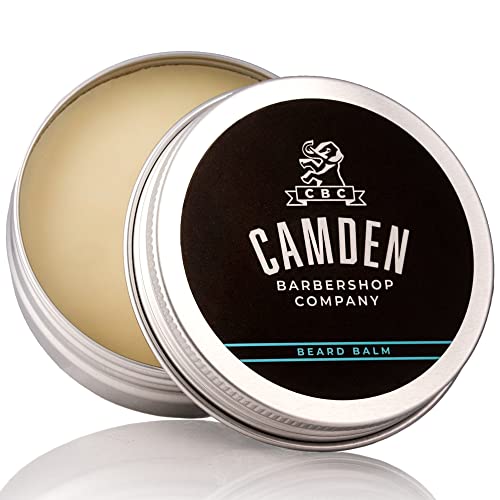 CAMDEN Balsamo barba original ● 100% Natural ● hecho en el reino unido ● Cera barba para acondicionar y suavizar el vello facial ● Acondicionador barba de aroma fresco para un cuidado natural ● 60ml