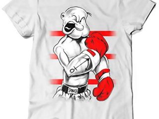 Camisetas La Colmena 213-Camiseta Popeye Ali (M, Blanco)