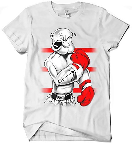 Camisetas La Colmena 213-Camiseta Popeye Ali (M, Blanco)