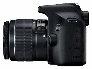 Canon EOS 2000D - Cámara réflex de 24.1 MP (CMOS, Escena inteligente automática, 9 puntos AF, filtros creativos, EOS Movie, Full HD LCD 3", WiFi/NFC) negro - Kit con objetivo EF-S 18-55mm IS II
