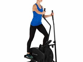 Capital Sports Orbifit - Elíptica, Bicicleta elíptica con altura regulable, Elíptica para casa con estructura de acero, Manillar, Agarre Acolchado, Pedales Antideslizantes, Hasta 100 kg, Antracita