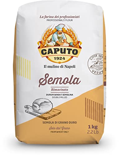 Caputo Semola Di Grano Duro Rimaninata Semolina Flour 1 kg Bag