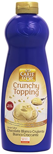 Carte D'Or - Crunchy Topping - Sirope sabor chocolate blanco crujiente - 900 ml