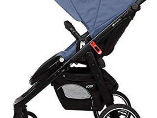 Casualplay Loop - Silla de paseo con chasis negro, color lapis lazuli (azul)