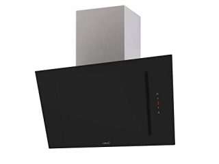 Cata | Campana Decorativa de Pared | Modelo THALASSA 900XGBK/F | Ancho de 90 cm | 6 Niveles de Potencia | Clase de eficiencia Energética A+++ | Acabado en Cristal Negro