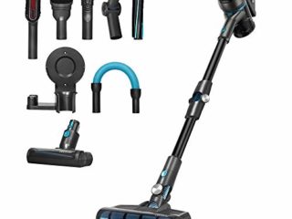 Cecotec Aspirador Escoba Sin Cable Conga Rockstar 500 Ultimate Ergoflex, 430W y 24 KPA, Sin Bolsa, 3 en 1: Vertical, Escoba y de Mano, Motor, Digital, Tubo Flexible, hasta 65 min de Autonomía