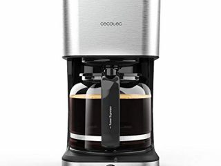 Cecotec Cafetera de Goteo Coffee 66 Heat. 950 W, Tecnología ExtemeAroma, Función Recalentar y Mantener, Jarra Termoresistente de 1,5L, Autoapagado, Acabado en Acero Inoxidable