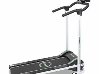 Cecotec Cinta de Andar Eléctrica Plegable RunnerFit Step Black. 1000 W, 3 Niveles de inclinación, Pantalla LED, Altavoces, Portabotellas, 12 Programas, Hasta 10 km/h, Ruedas, Peso máximo 120 Kg