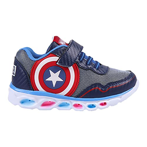 CERDÁ LIFE'S LITTLE MOMENTS, Zapatillas con Luces Niño de Avengers-Licencia Oficial Marvel, Azul, 33 EU