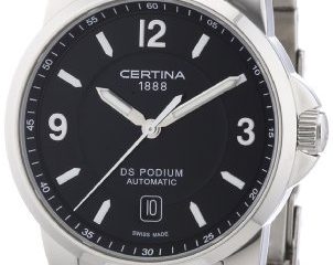 Certina DS Podium C001.407.11.057.00 - Reloj analógico automático para Hombre, Correa de Acero Inoxidable Color Gris