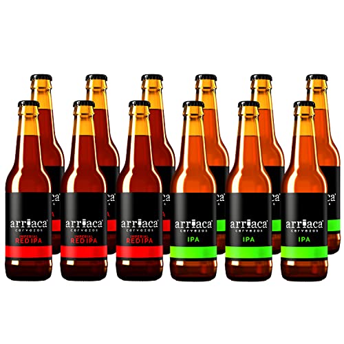 Cerveza Artesana Arriaca Pack Degustación"El Fuerte" 6 IPA + 6 IMPERIAL RED IPA (Botella 12 x 33cl)