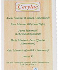CERYLAC Aceite Mineral para Madera, Pizarra o Piedra - 1000 ml. Calidad alimentaria. Aprobado por la Real Farmacopea Española.
