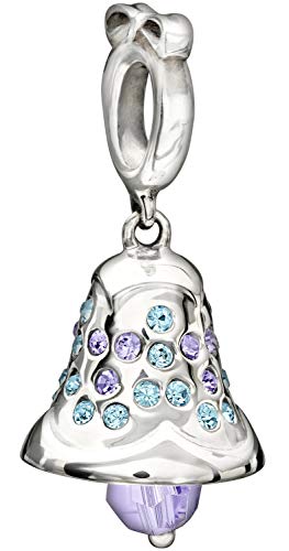 Chamilia Abalorio Plata De Ley Boda Campanas están sonando W/Violeta y Aguamarina Cristales de Swarovski 2025 – 1104