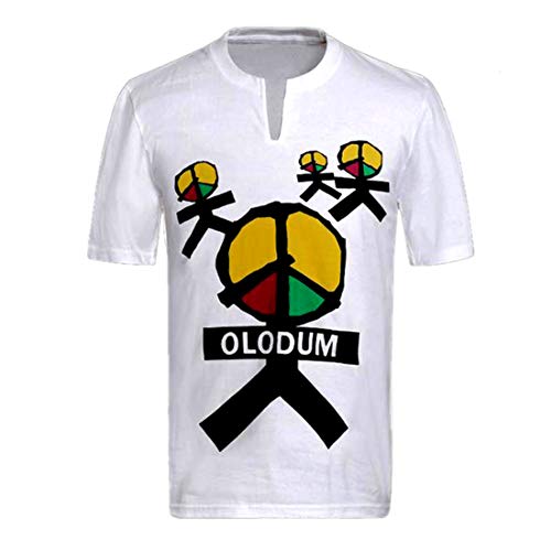 Chicos Hombres Camisetas MJ Memorial Shirts OLODUM Peace Anti War Beat It Piano Camisetas (Olodum1, Small)