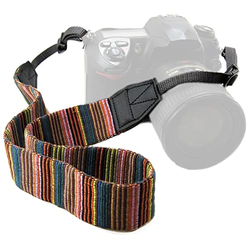 chmete Bohemia Vintage cámara universal ajustable videocámara hombro correa de cuello cinturón con arnés adaptador se adapta para DSLR Cámara