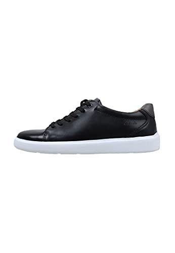 Clarks Cambro Low, Zapatillas Hombre, Piel Negra, 44.5 EU