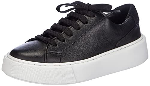 Clarks Hero Lite Lace, Zapatillas Mujer, Piel Negra, 42 EU