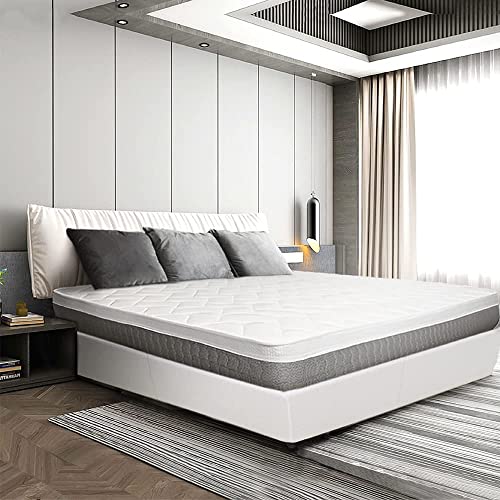 Colchón Matrimonial King Size viscoelástico 100% Fabricado en Italia |Ortopédico de firmeza Media | Sistema de Alivio de Punto de presión | Hipoalergénico, Antibacteriano y antiácaros | 180 X 200