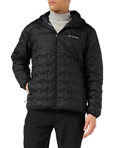 Columbia Delta Ridge Down Hooded , Chaqueta de plumas con capucha Hombre, Negro (BLACK), M