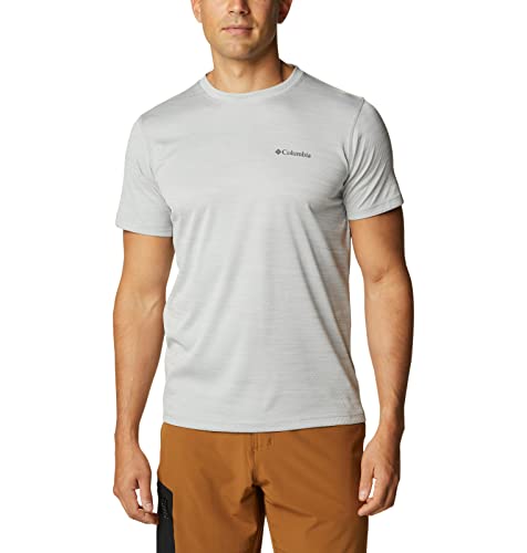 Columbia Zero Rules, Camiseta de manga corta, Hombre, Gris (Columbia Grey Heather), Talla L