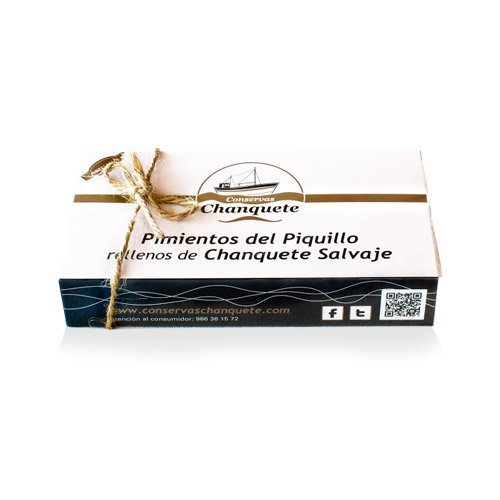 Conservas Chanquete - Pimientos del piquillo rellenos de chanquete salvaje