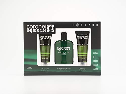 Coronel Tapiocca - North Estuche de Regalo para Hombre, Eau de Toilette 75 ml, Gel de Baño 75 ml y After Shave 75 ml