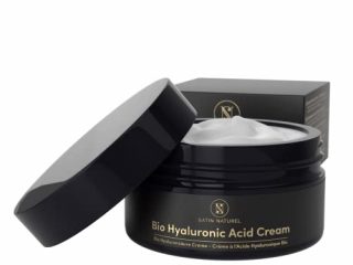 Crema Facial de Acido Hialuronico ORGÁNICO 100ml - Vegano - Crema Contorno Ojos con Acido Hialuronico + Aloe Vera - Crema Antiarrugas Antiedad