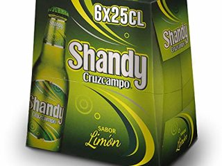 Cruzcampo Shandy Limón Cerveza, 6 x 250ml