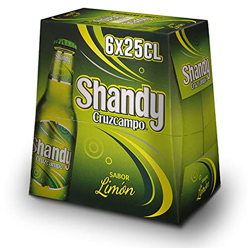 Cruzcampo Shandy Limón Cerveza, 6 x 250ml