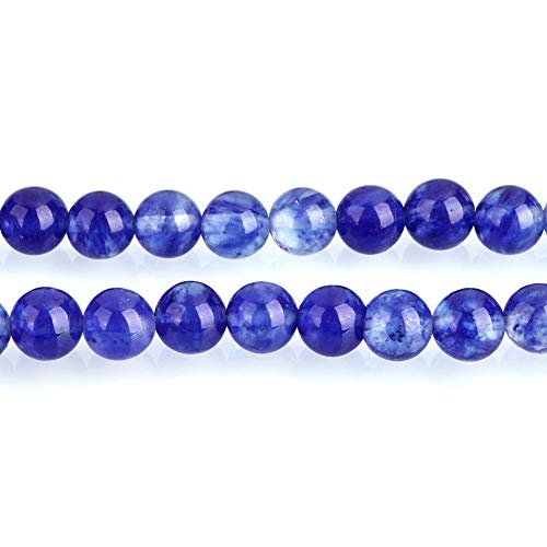 Cuentas redondas de cuarzo azul de sandía, piedras preciosas, de 6 mm y 8 mm de Cherry Quartz Gemstone Beads (8 mm)