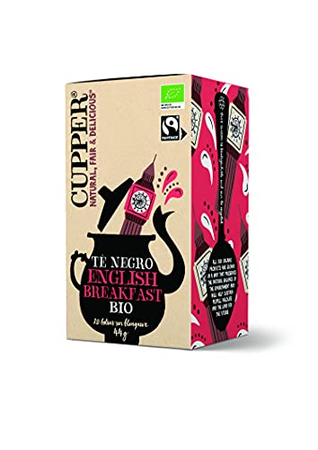 CUPPER Té Negro English Breakfast Bio, 20 Bolsas