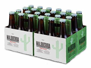 Damm Malquerida - Cerveza Roja Fresca, Caja de 24 Botellas 25cl Cerveza Afrutada, Cocina latina, Receta de Albert Y Ferran Adrià, en Botellín, Original, Muy Refrescante