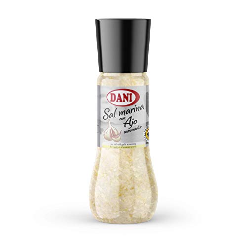 Dani - Sal con Ajo con Molinillo - Tamaño Familiar 400 gr.