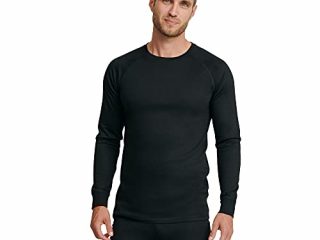 DANISH ENDURANCE Men's Merino Long Sleeved Shirt 1 Pack S Black 1-Pack