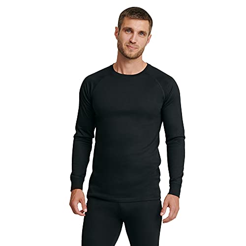 DANISH ENDURANCE Men's Merino Long Sleeved Shirt 1 Pack S Black 1-Pack