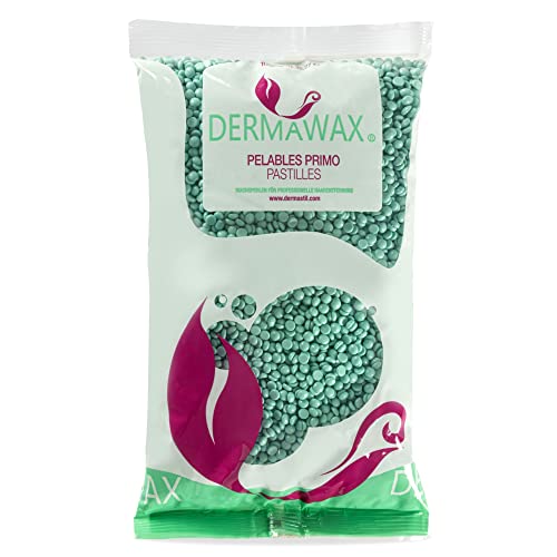 Dermawax Aloe Vera perla de Cera caliente Cera depilatoria caliente, para pieles sensibles et normal, áreas faciales axilas, faciales Cera sobre, La carrocería completa Depilación brasileña 1 kg