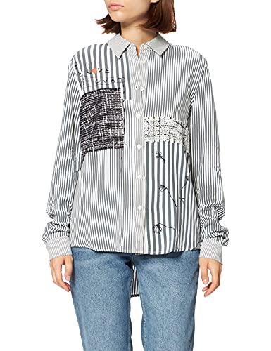 Desigual CAM_Bruna Camiseta, Negro, XXL para Mujer
