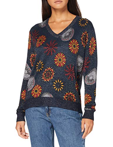 Desigual Jers_mesina Sudadera, Azul, XS para Mujer