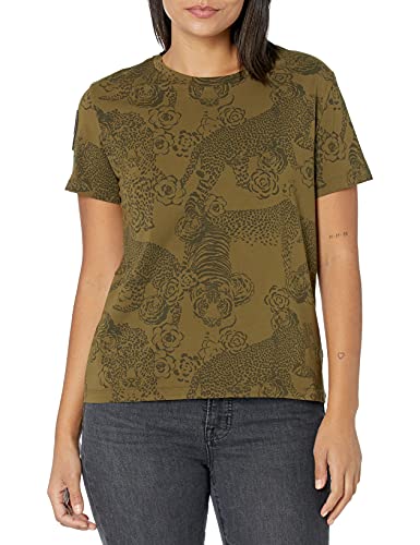 Desigual TS_Ayla Camiseta, Verde, XL para Mujer