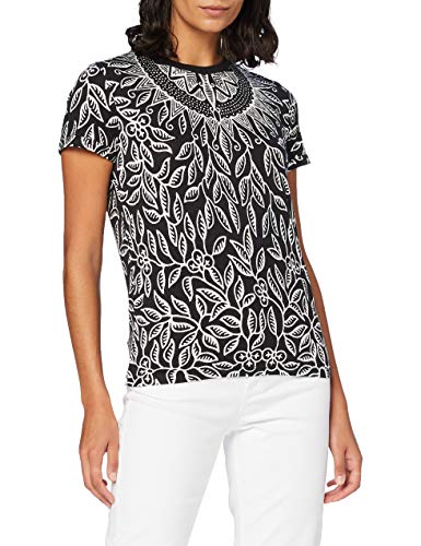 Desigual TS_dieguita Camiseta, Negro, M para Mujer