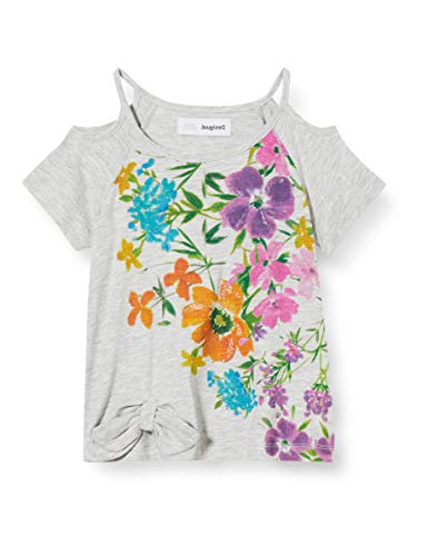 Desigual TS_edimburgo Camiseta, Gris (Gris Vigore Medio 2003), 152 para Niñas