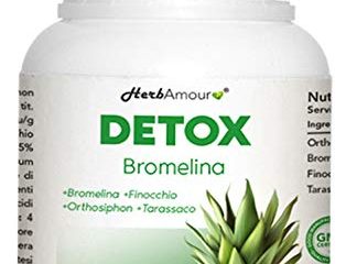 DETOX BROMELINA | Quema Grasas Adelgazante Muy Rápido Y Efectivo Para Mujer I 120 Comprimidos De Alta Dosis Con Bromelina E Hinojo I Potentes Cápsulas Quemagrasas Para Retención De Líquidos