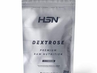 Dextrosa de HSN | Carbohidrato de Alto Índice Glucémico para Recarga de Energía Post-Entreno | Ideal para combinar con Batidos de Proteína | Vegano, Sin Gluten, Sin Lactosa, Sin Sabor, 3 Kg