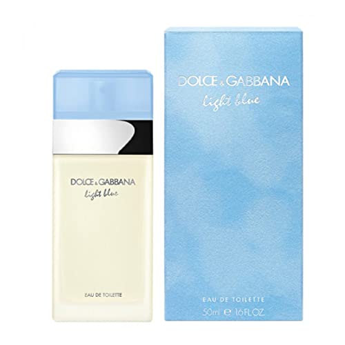 D&G Dolce & Gabbana Light Blue, Agua De Tocador Para Mujeres, color Edt Spray, 50 ml